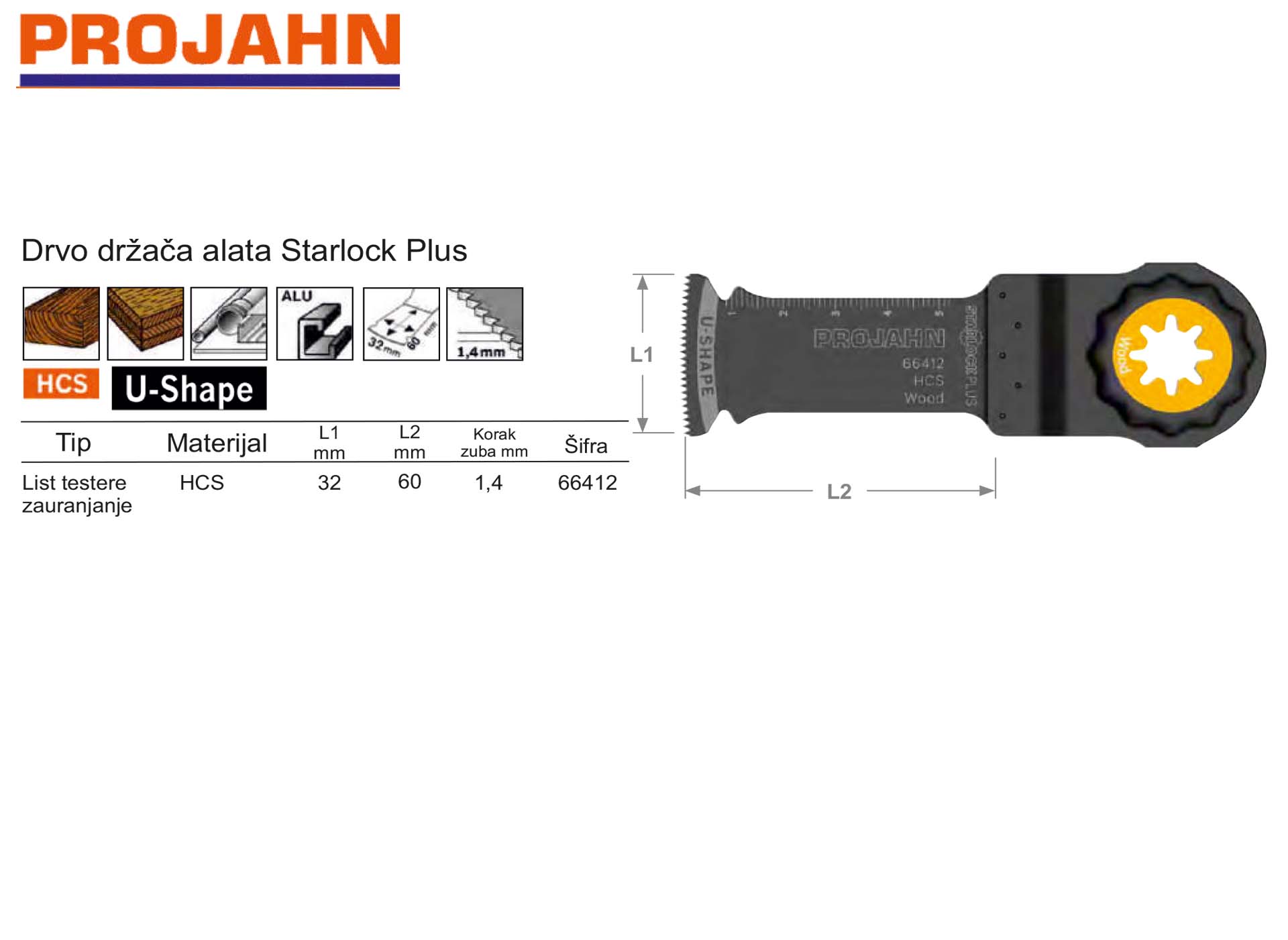 Drvo držača alata Starlock Plus