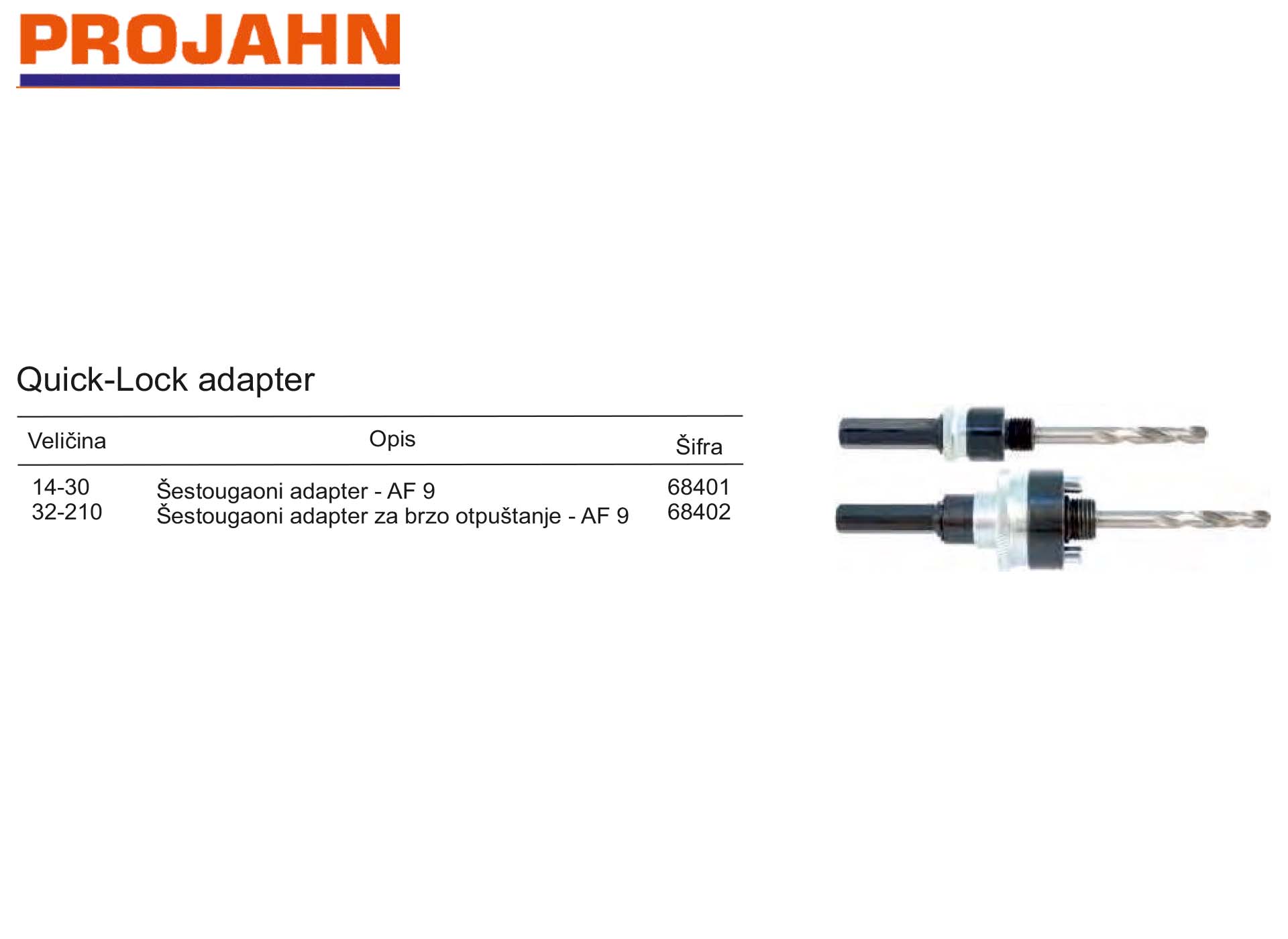 Quick-Lock adapter