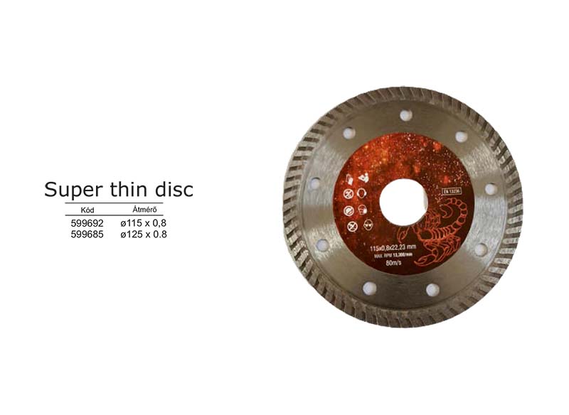 Super thin disc