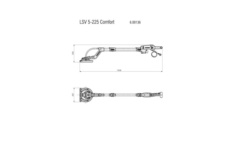 METABO LSV 5-225 Comfort Rotaciona brusilica/žirafa sa produženim vratom 600136000 - 4