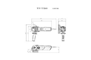 METABO W 9-115 Quick Ugaona brusilica 600371000 - 2
