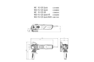 METABO WEV 15-125 Quick Ugaona brusilica 600468000 - 4