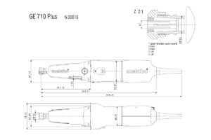 METABO GE 710 Plus Čeona brusilica 600616000 - 4