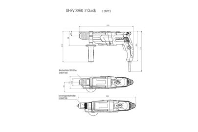 UHEV 2860-2 Quic,k SDS-Plus kombicekic - 5