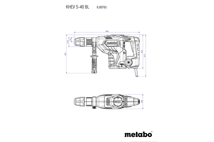 METABO KHEV 5-40 BL SDS-Max kombičekić 600765500 - 3
