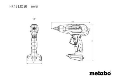 HK 18 LTX 20 (bez baterija i punjaca u kutiji), aku.pistolj za patrone lepka - 10