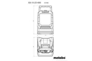 METABO BSA 18 LED 4000 (bez baterija i punjača u kutiji) Aku.reflektor 601505850 - 8