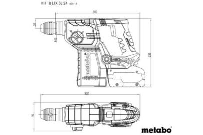 KH 18 LTX BL 24 (18V/2×4.0Ah LiHD), aku.SDS-Plus kombicekic - 4
