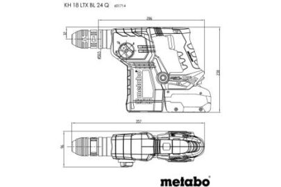 KH 18 LTX BL 24 Q (bez baterija i punjaca u koferu), aku.SDS-Plus kombicekic - 6