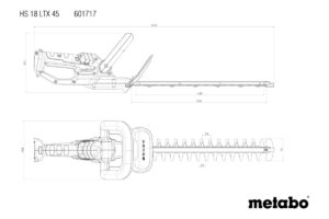 METABO HS 18 LTX 45 Aku.makaze bez baterija i punjača 601717850 - 2