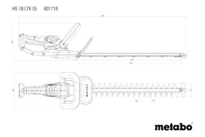 METABO HS 18 LTX 55 Aku.makaze bez baterija i punjača 601718850 - 2