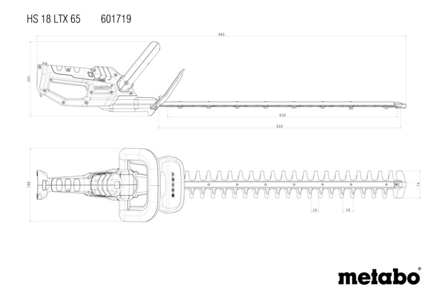 METABO HS 18 LTX 65 Aku.makaze bez baterija i punjača 601719850 - 2