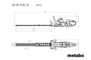METABO HS 18 LTX BL 75 Aku.makaze bez baterija i punjača 601724850 - 2