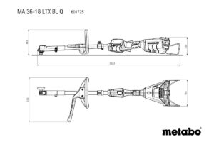 METABO MA 36-18 LTX BL Q Višefunkcionalni pogon bez baterija i punjača 601725850 - 3