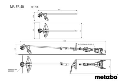 MA-FS 40, trimer-nastavak za MA 36-18 LTX BL Q - 2