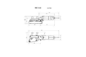 METABO RBE 9-60 Set Tračna brusilica/šlajferica sa priborom u koferu 602183510 - 3