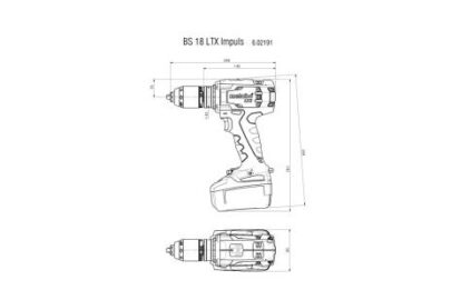 BS 18 LTX Impuls (18V/3×4.0Ah Li-Power), aku.busilica zavrtac - 2