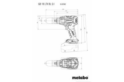 GB 18 LTX BL Q I (18V/2×5.2Ah Li-Power), aku.busilica zavrtac  i ureznik navoja - 11