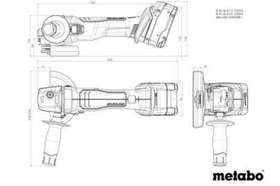 W 18 L BL 9-125 (18V/2×4.0Ah Li-Power), aku.ugaona brusilica - 8