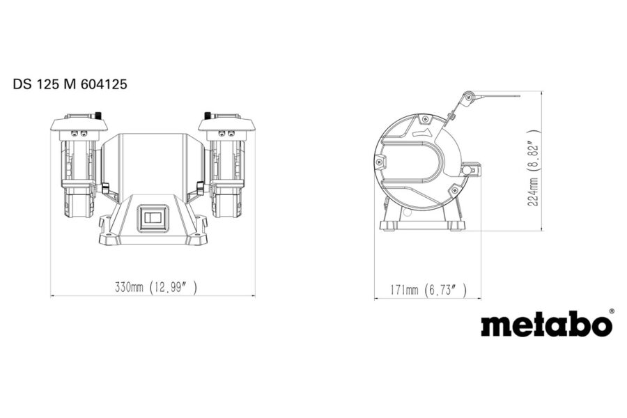 METABO DS 125 M Dvostrano tocilo 604125000 - 2