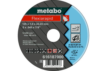 METABO Flexiarapid Rezna ploča ø125X1.0 inox 616187000 - 1
