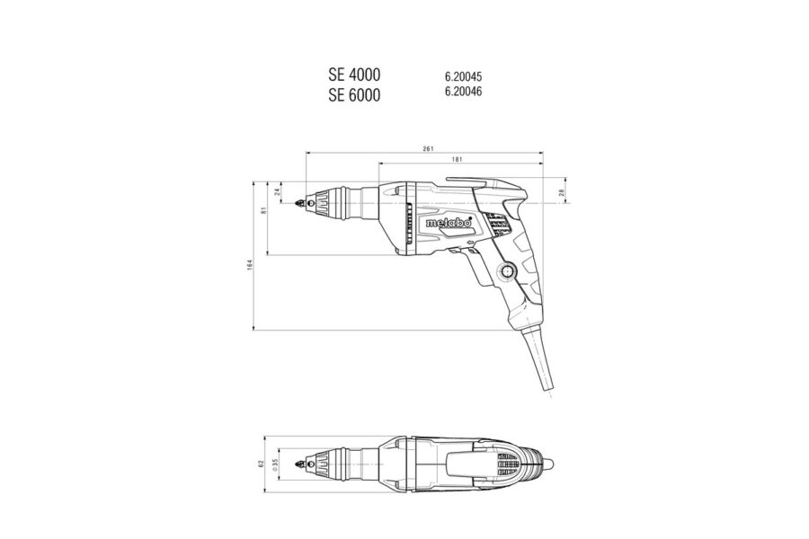 METABO SE 4000 Električni zavrtač 620045000 - 3