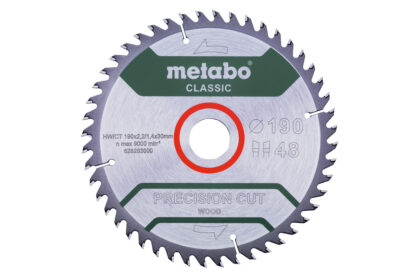 METABO "Precision Cut Wood - Classic" list testere, ø190x1.4x30 mm, Z48, WZ 15° 628283000 - 1