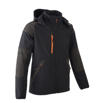 Softshell jakna YUKI II, crno – narandžasta - 1