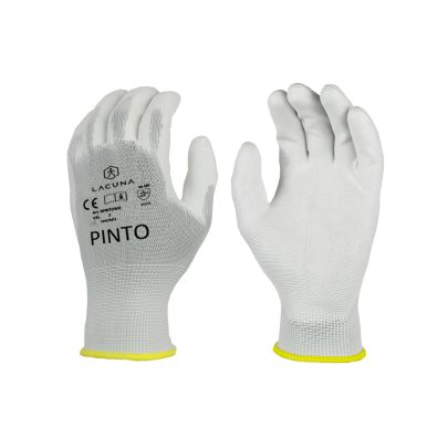Rukavica s PU premazom PINTO bela - 1