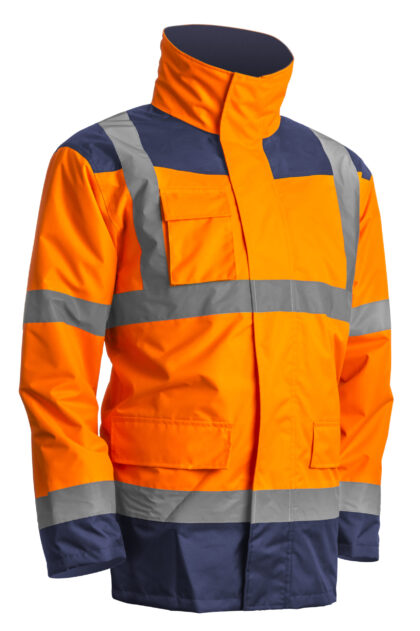 LACUNA KANATA 4u1 signalizirajuća zaštitna Hi-viz parka narandžasto-plava - 1