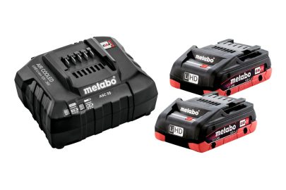 Basic-Set 18V/2×4.0Ah SE LiHD+punjac ASC 55, BLACK EDITION - 1