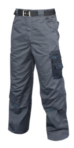 LACUNA 4TECH Pantalone klasicne sivo-crna - 1