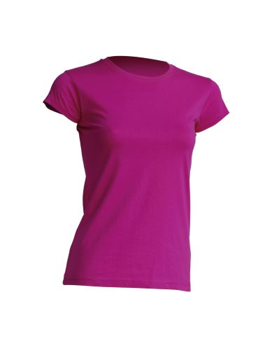 Ženska t-shirt majica kratki rukav r-neck fucsia - 1