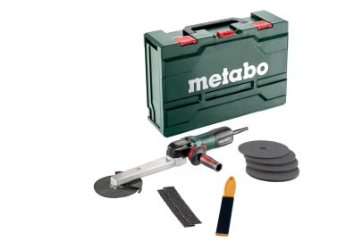 KNSE 9-150 Set, el.ugaona brusilica sa produzenim vratom i priborom u koferu - 1