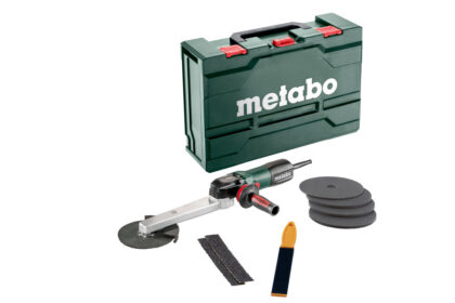 METABO KNSE 9-150 Set Ugaona brusilica sa produženim vratom i priborom u koferu 602265500 - 1