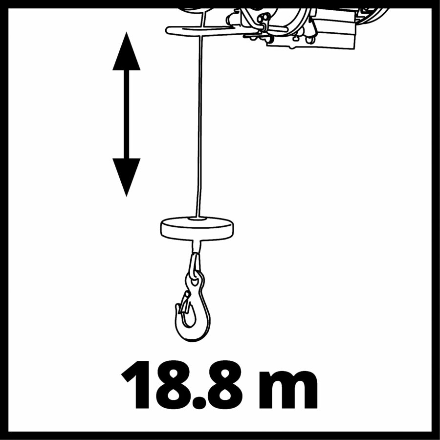 EINHELL TC-EH 1000 Dizalica sa sajlom 2255160 - 3