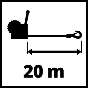 EINHELL TC-WI 800 Ručno vitlo sa sajlom 2260170 - 3