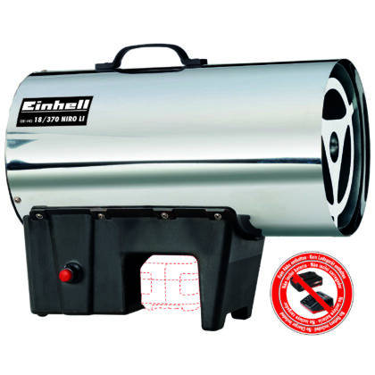 EINHELL GE-HG 18/370 Niro Li-Solo D/AT Akumulatorski gasni grejač 2330805 - 1