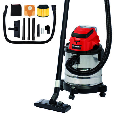 EINHELL Akumulatorski usisivač za suvo/mokro TC-VC 18/20 Li S + 2,5 Ah Starter kit - 3