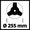 Trokraki nož za  trimer 255mm/1,4mm, - 3