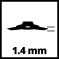 Trokraki nož za  trimer 255mm/1,4mm, - 4