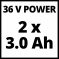 GE-CM 36/37 Li (2×3,0Ah), Akumulatorska kosačica za travu Set - 3