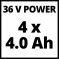 GE-CM 36/47 S HW Li (4×4,0 Ah), Akumulatorska samohodna kosačica za travu Set - 4