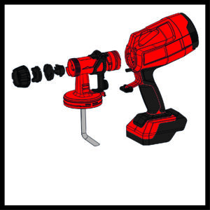 EINHELL TC-SY 18/60 Li-Solo Akumulatorski pištolj za farbanje 4260025 - 8