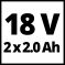 TE-CD 18 Li-i BL (2×2,0Ah) Kit, Akumulatorska udarna bušilica Set - 5