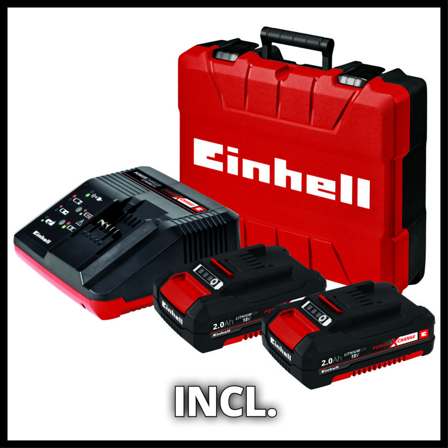 EINHELL TE-CD 18 Li-i BL (2x2,0Ah) Kit Akumulatorska udarna bušilica Set 4513861 - 14