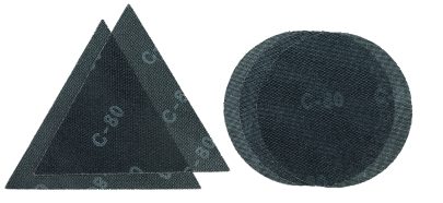5-delni set brusnih mrežica Ø225mm (2x▲287mm G80, 3x Ø225mm G80), Pribor za brusilicu za zidove TC-DW 225, TC-DW 225 X - 1