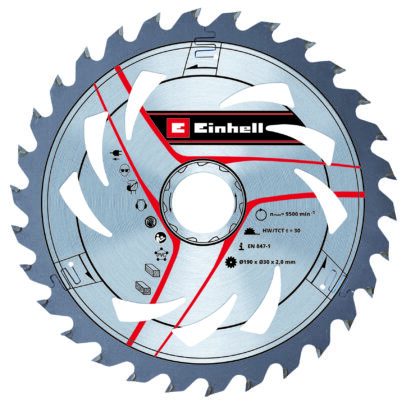 EINHELL TCT Rezni list 190x30x1,8mm T30, Pribor za kružne testere TC-CS 1400, TE-CS 190, TE-CS 190/1 49586956 - 1