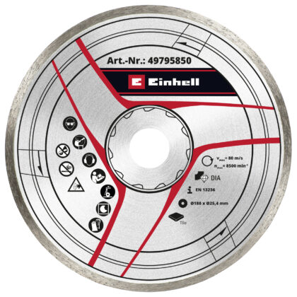 EINHELL Dijamantna rezna ploča 180x25,4 (brzina 80 m/s), Pribor za rezače granita i pločica 49795850 - 1