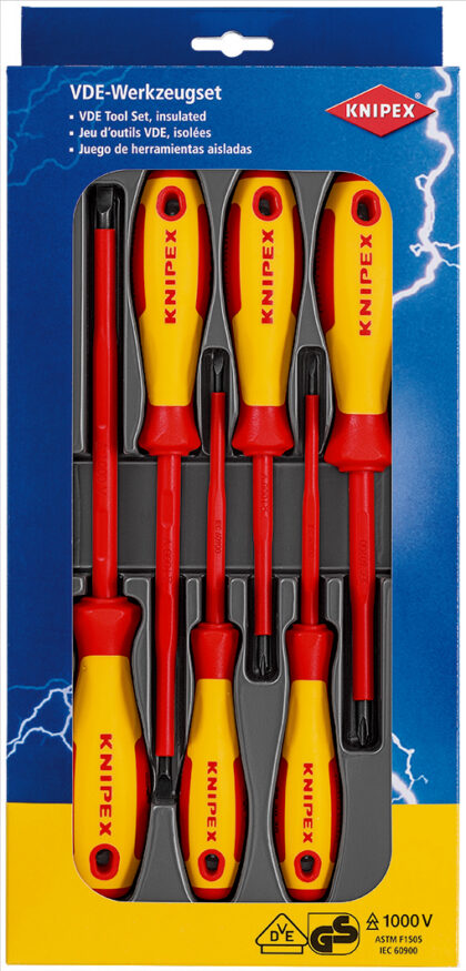 KNIPEX Set izolovanih električarskih odvijača 00 20 12 V01 - 1
